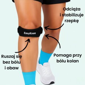 EasyKnee – Opaska Stabilizująca na Ból Kolana, Rzepkę i Kontuzje
